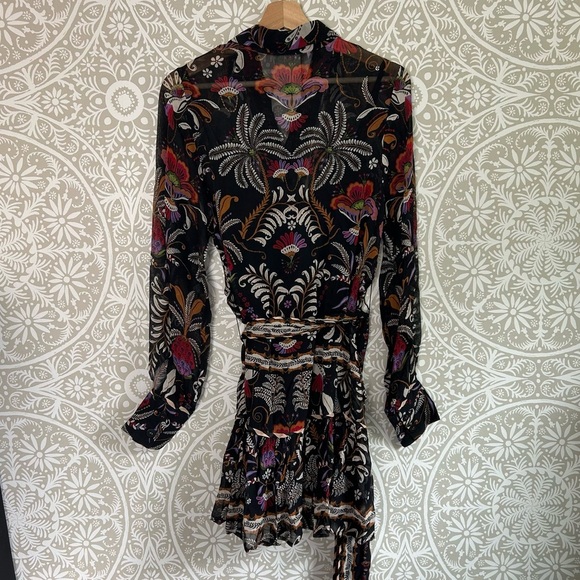 Farm Rio Classic Garden Black Floral Dress - Picture 6 of 6